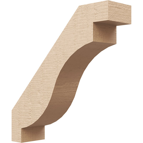 Ekena Millwork BRCUR03X12X12CHGRCPR