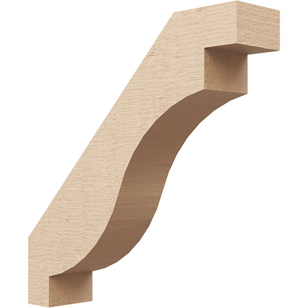 Ekena Millwork BRCUR03X14X14CHGRCPR
