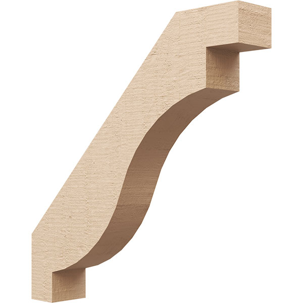 Ekena Millwork BRCUR03X18X18CHGRCPR