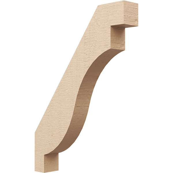 Ekena Millwork BRCUR03X18X24CHGRCPR