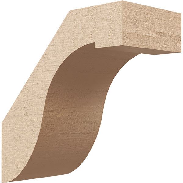 Ekena Millwork BRCUR03X06X06DELRCPR