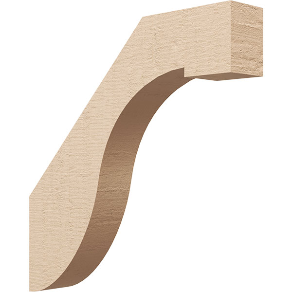 Ekena Millwork BRCUR03X18X18DELRCPR