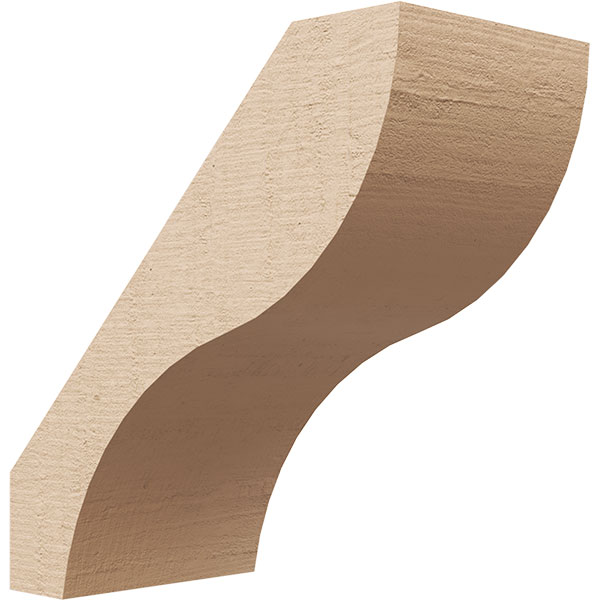 Ekena Millwork BRCUR03X06X06GNVRCPR