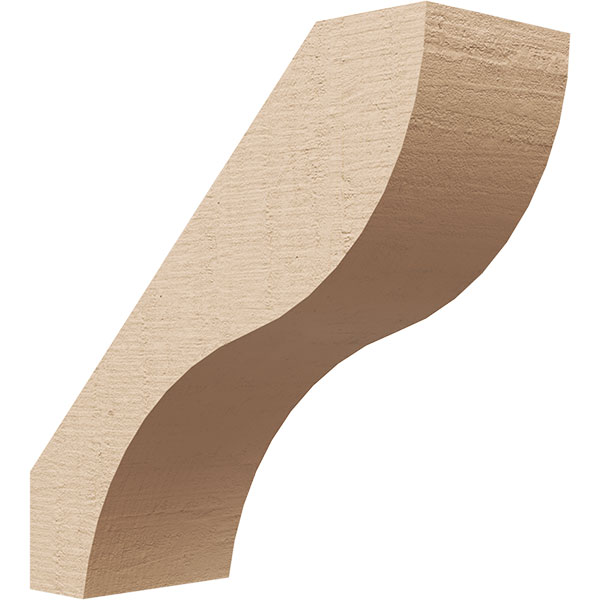 Ekena Millwork BRCUR03X08X08GNVRCPR
