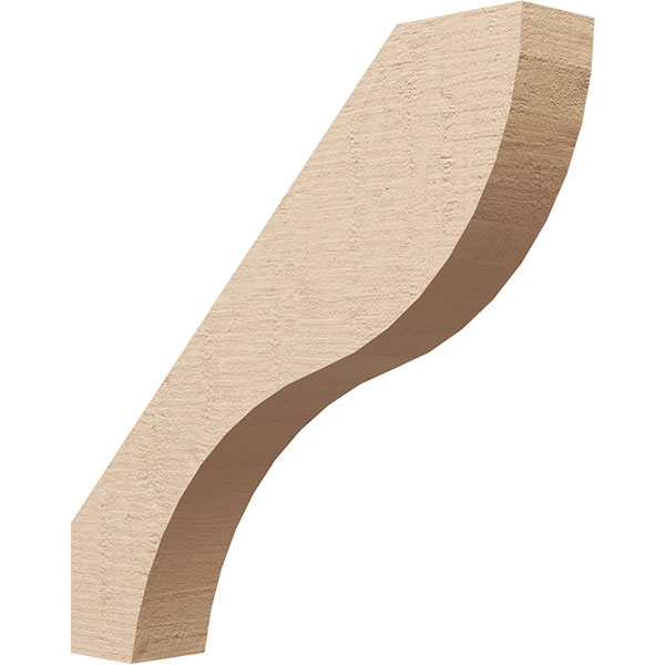 Ekena Millwork BRCUR03X18X18GNVRCPR