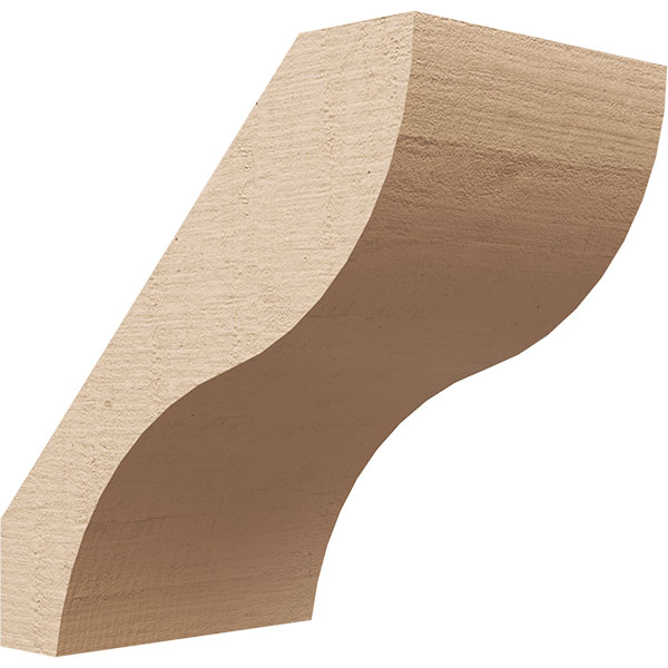 Ekena Millwork BRCUR05X08X08GNVRCPR
