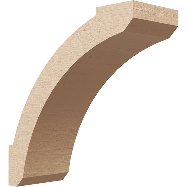 Ekena Millwork BRCUR03X08X08LFTRCPR