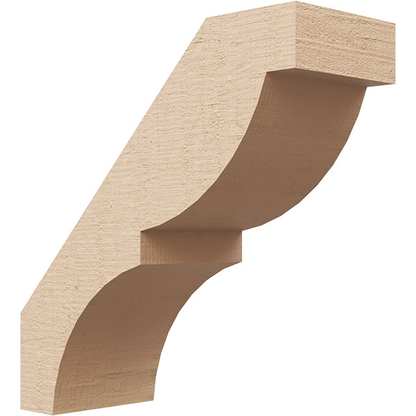 Ekena Millwork BRCUR03X08X08VALRCPR