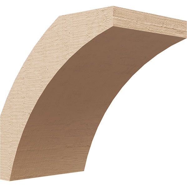 Ekena Millwork BRCUR04X06X06THRRCPR