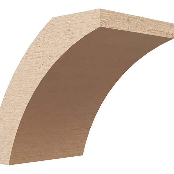 Ekena Millwork BRCUR06X08X08THRRCPR
