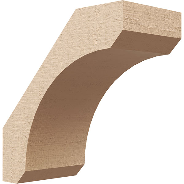 Ekena Millwork BRCUR04X08X08LECRCPR