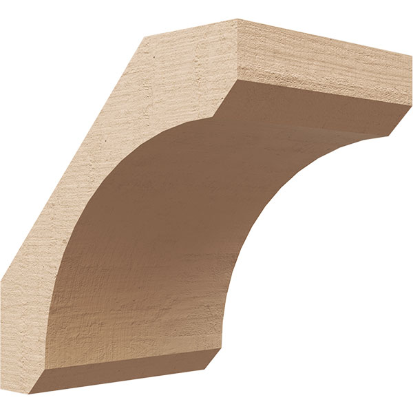 Ekena Millwork BRCUR06X08X08LECRCPR