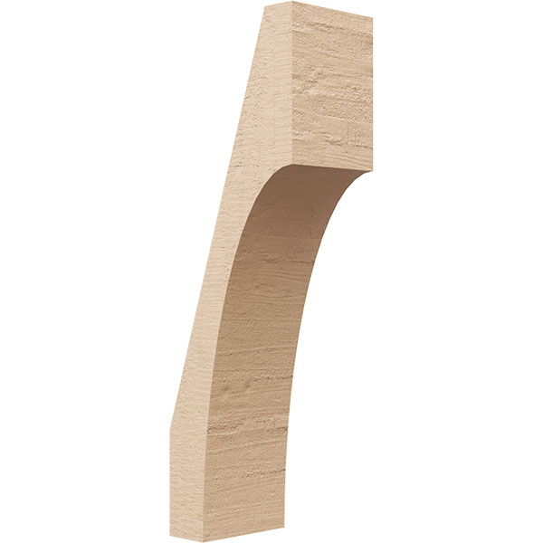 Ekena Millwork BRCUR04X06X18WTLRCPR