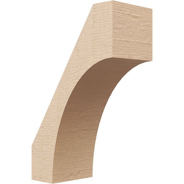 Ekena Millwork BRCUR04X08X12WTLRCPR