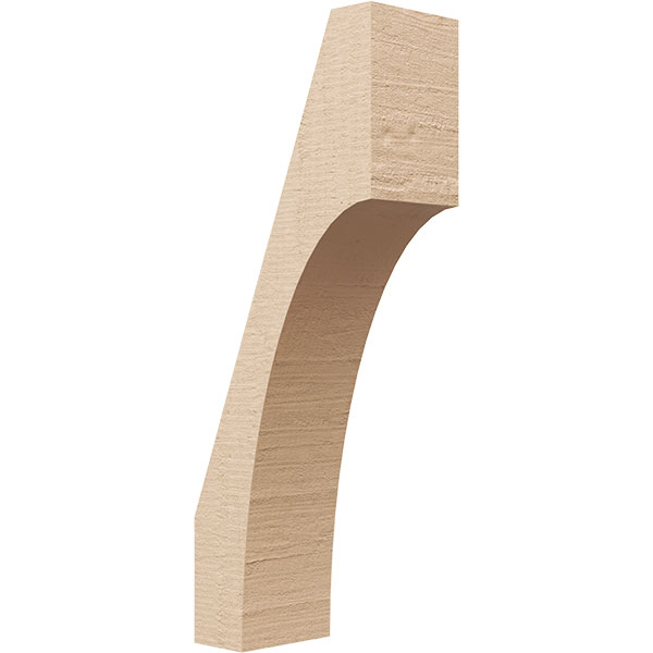 Ekena Millwork BRCUR04X08X20WTLRCPR