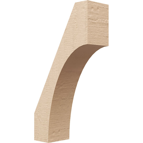 Ekena Millwork BRCUR04X10X18WTLRCPR