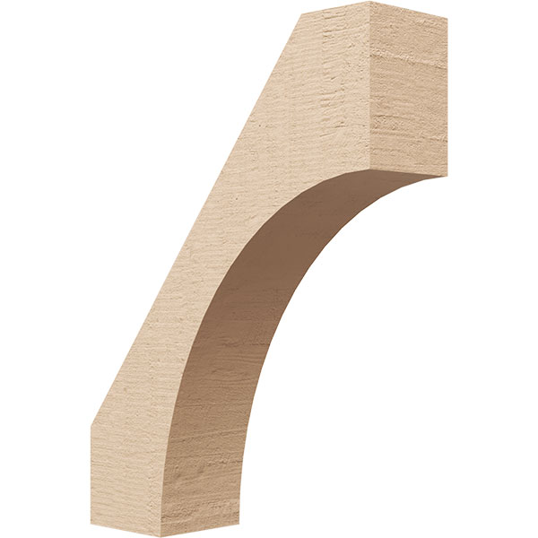 Ekena Millwork BRCUR04X14X18WTLRCPR