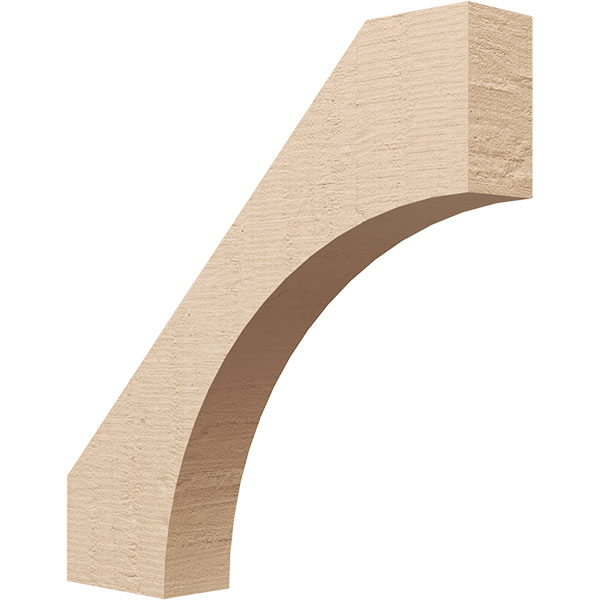 Ekena Millwork BRCUR04X24X24WTLRCPR