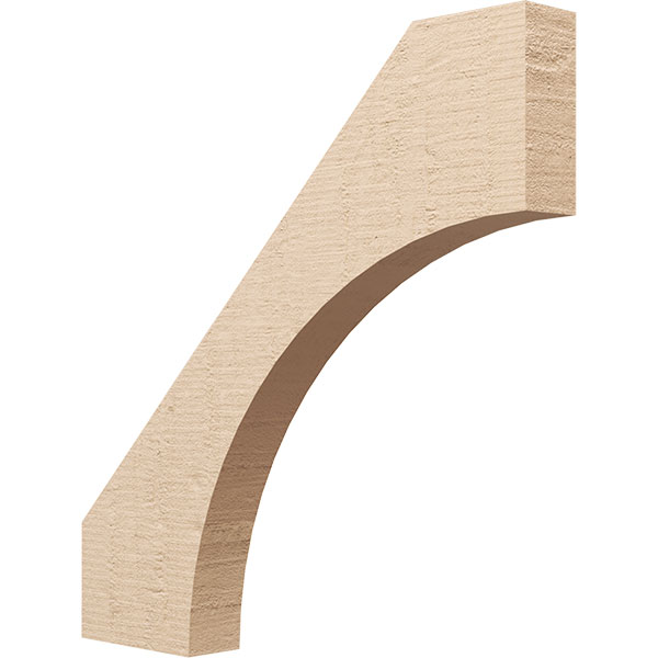 Ekena Millwork BRCUR04X34X34WTLRCPR