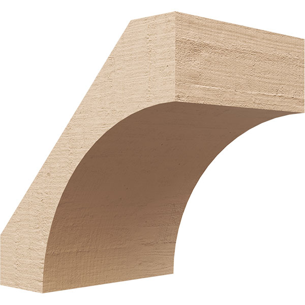 Ekena Millwork BRCUR06X08X08WTLRCPR