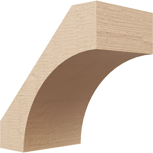 Ekena Millwork BRCUR06X10X10WTLRCPR