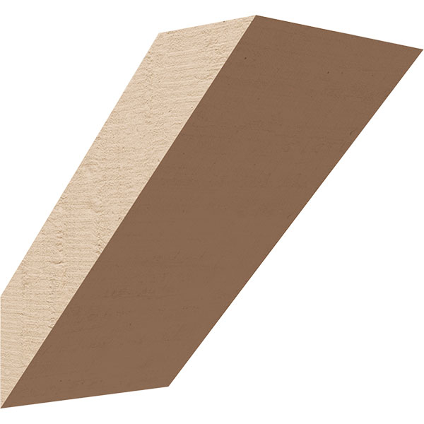 Ekena Millwork BRCUR04X06X06TRARCPR