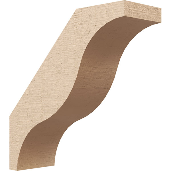Ekena Millwork BRCUR04X12X12FSTRCPR