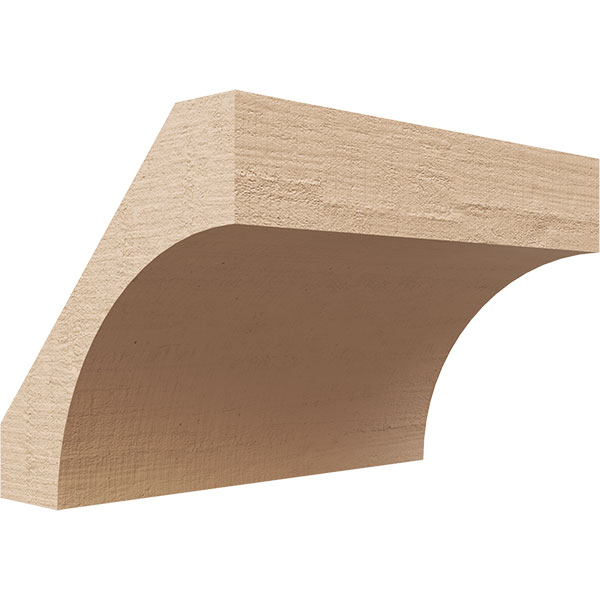 Ekena Millwork BRCUR06X44X44WTLRCPR