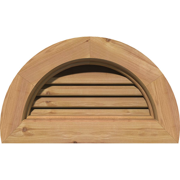 Half Round Wood Gable Vent, Round Gable Vents Wood