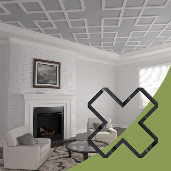 Ekena Millwork CELA60X60X0125FLRBL