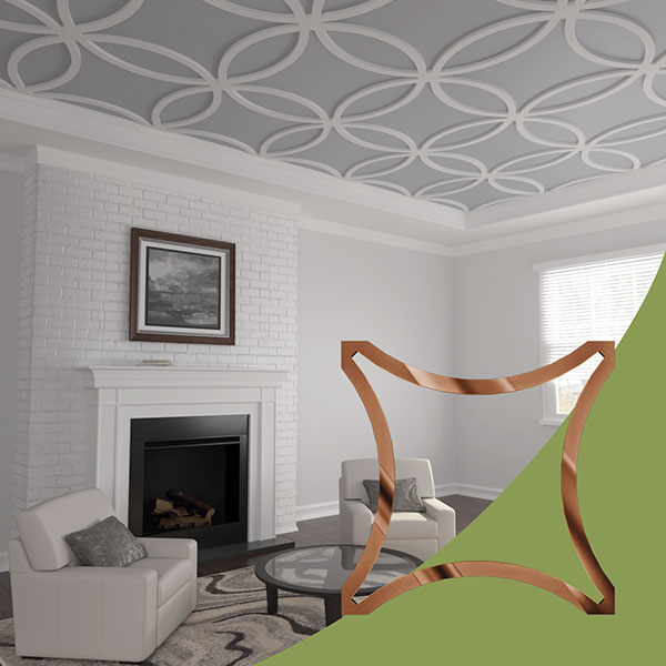 Ekena Millwork CELA47X47X0125LEYBR
