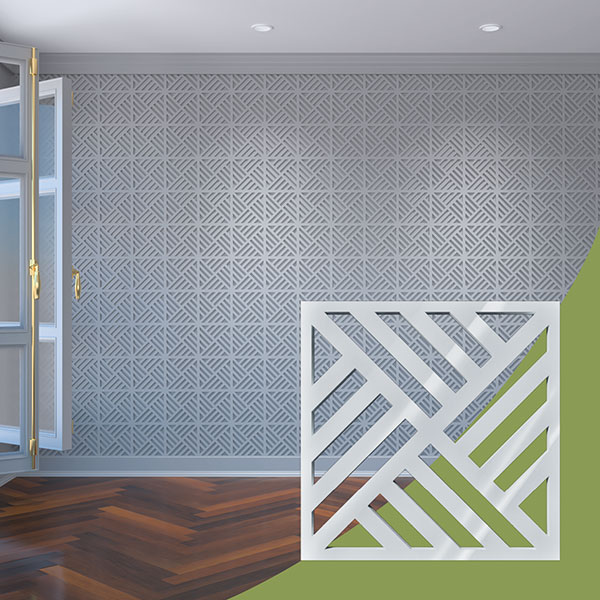 Ekena Millwork WALA08X08X0125ALLWH