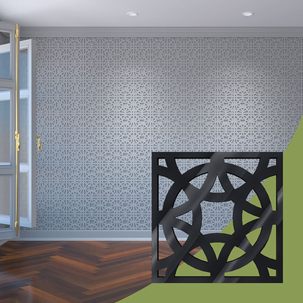 Ekena Millwork WALA08X08X0125BNEBL