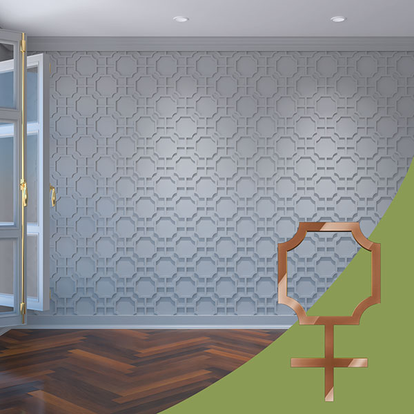 Ekena Millwork WALA08X08X0125BRDBR