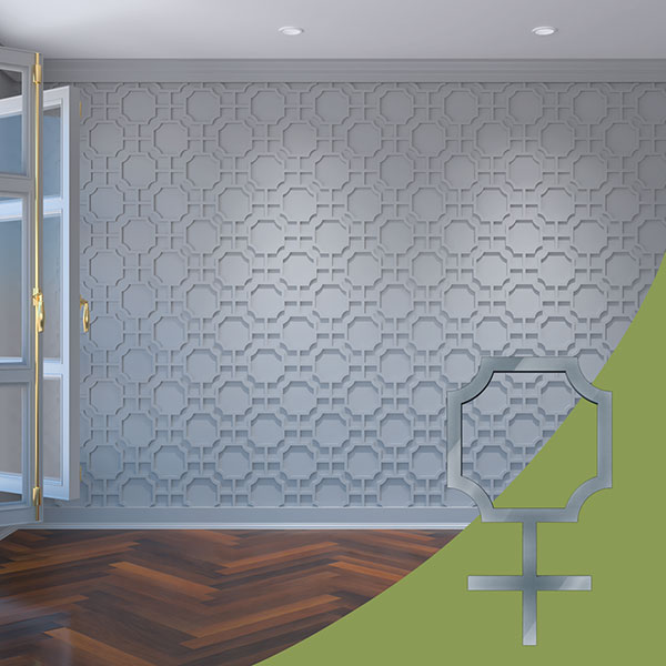 Ekena Millwork WALA08X08X0125BRDDG