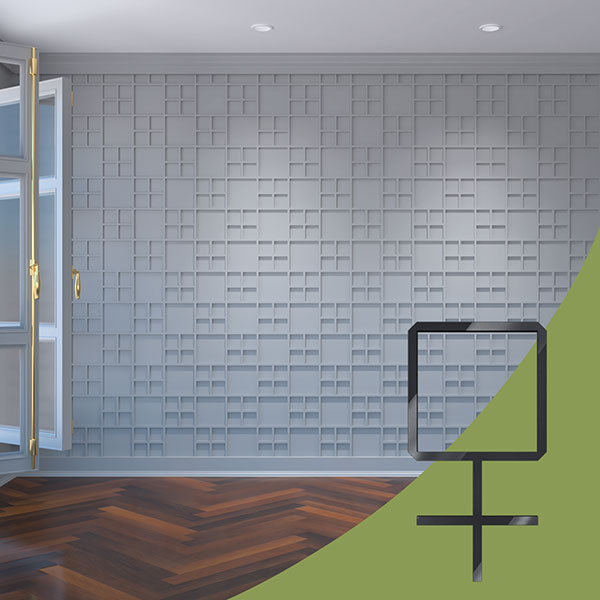 Ekena Millwork WALA08X08X0125BURBL