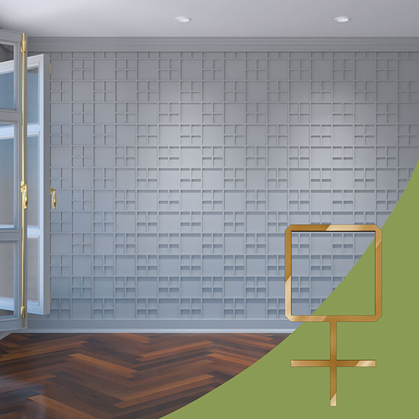 Ekena Millwork WALA08X08X0125BURGO