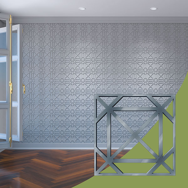 Ekena Millwork WALA08X08X0125BUXDG