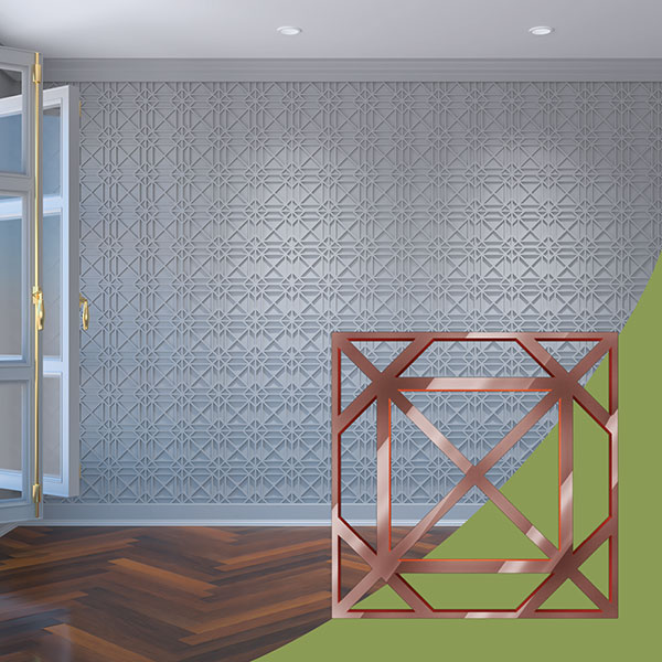 Ekena Millwork WALA08X08X0125BUXRG