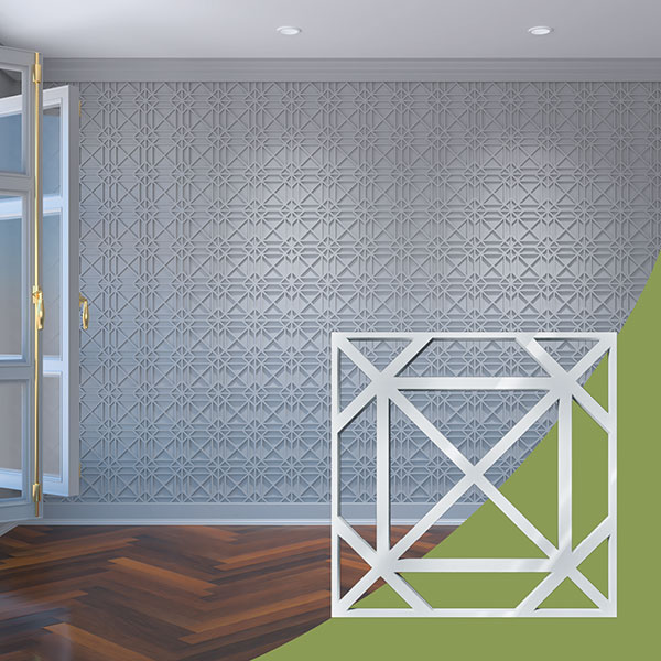 Ekena Millwork WALA08X08X0125BUXWH