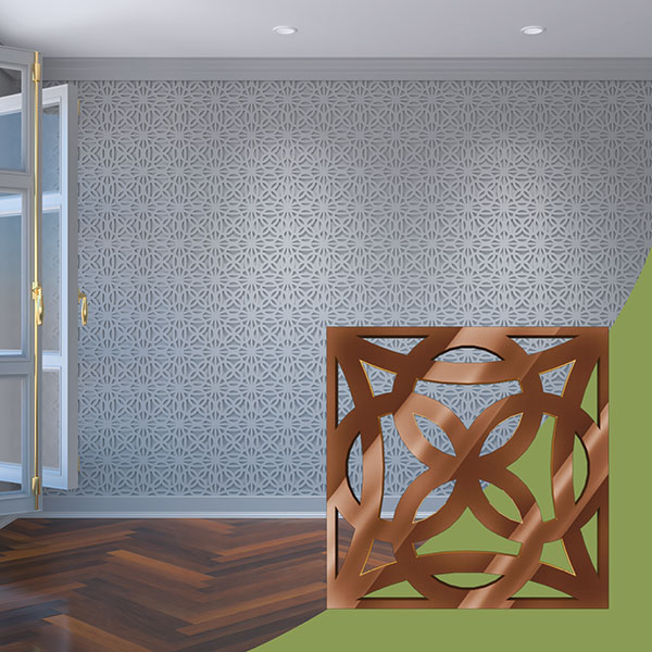 Ekena Millwork WALA08X08X0125BYTBR