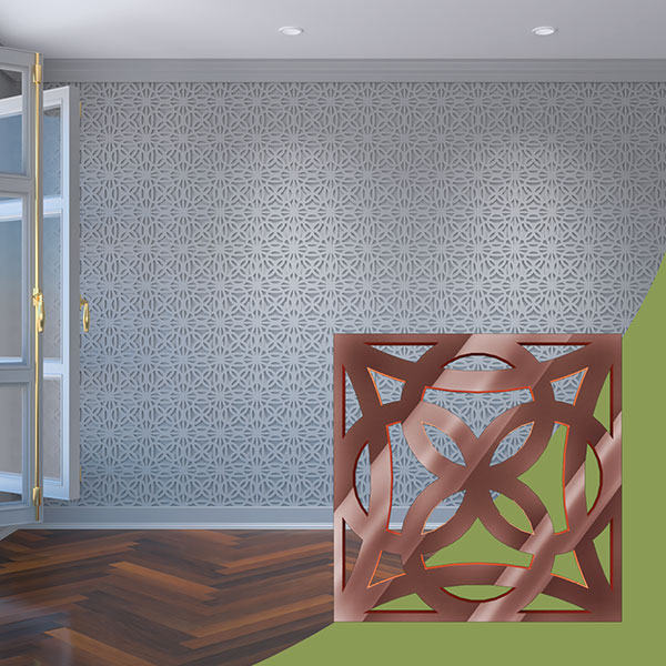 Ekena Millwork WALA08X08X0125BYTRG