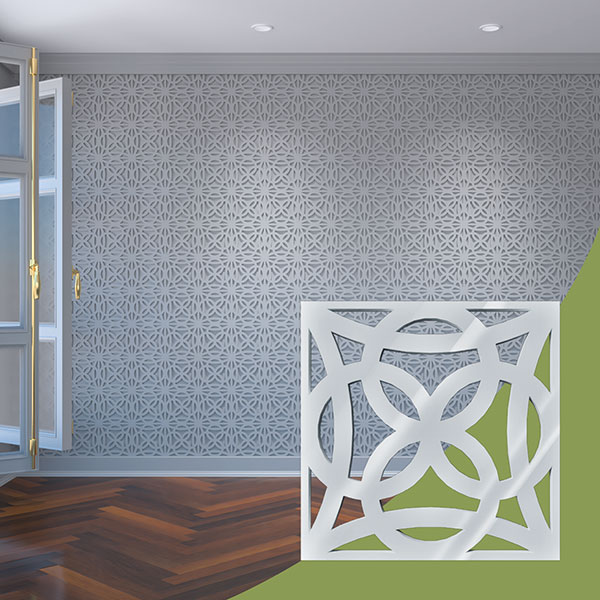Ekena Millwork WALA08X08X0125BYTWH