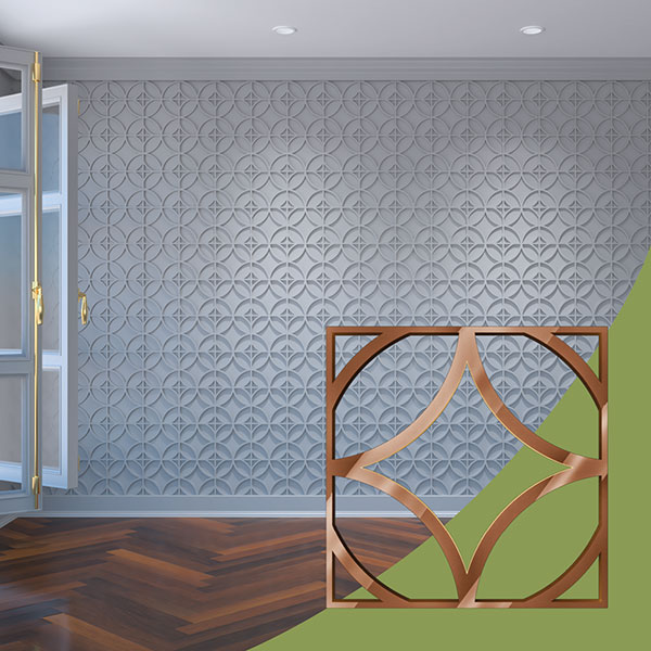 Ekena Millwork WALA08X08X0125CROBR