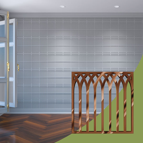 Ekena Millwork WALA08X08X0125CRPBR