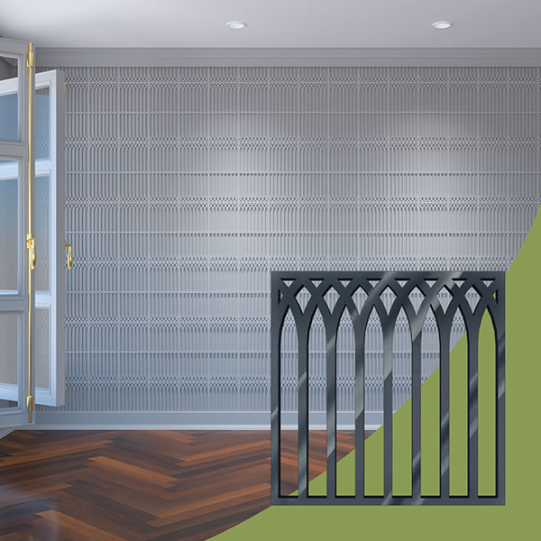 Ekena Millwork WALA08X08X0125CRPDG