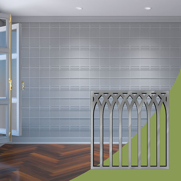 Ekena Millwork WALA08X08X0125CRPGR