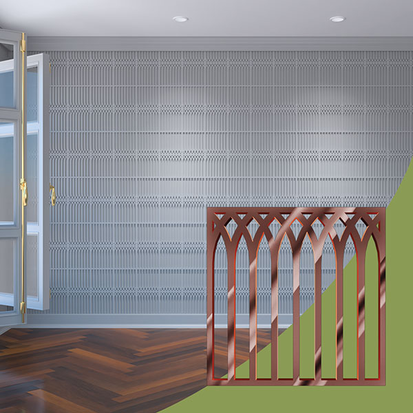 Ekena Millwork WALA08X08X0125CRPRG