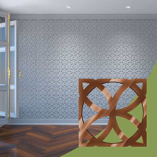 Ekena Millwork WALA08X08X0125DVNBR