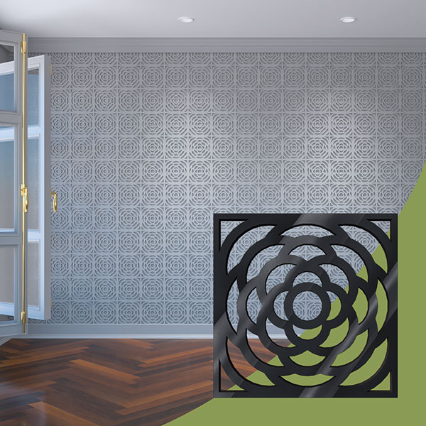 Ekena Millwork WALA08X08X0125EBGBL